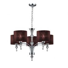 Impress lampa wisząca 5x60W E27 230V brązowa